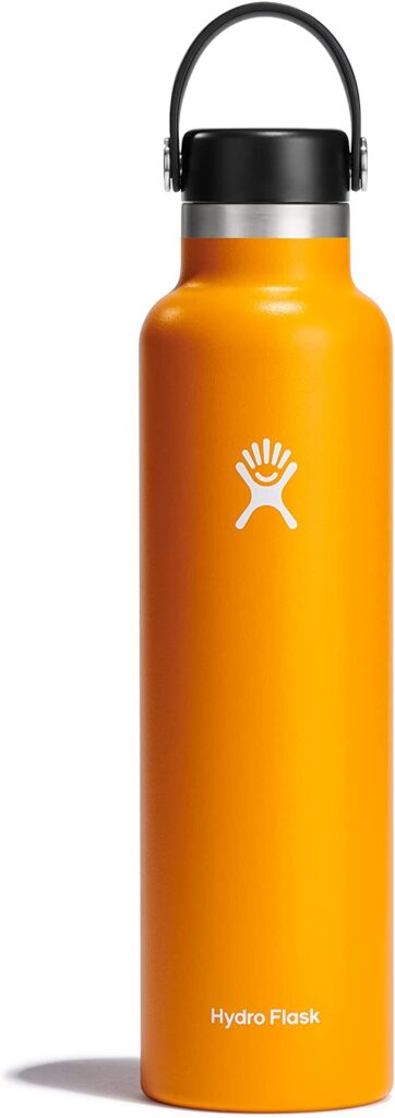 orange water bottle for travel