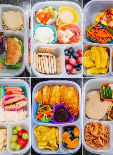 6 different school lunch ideas