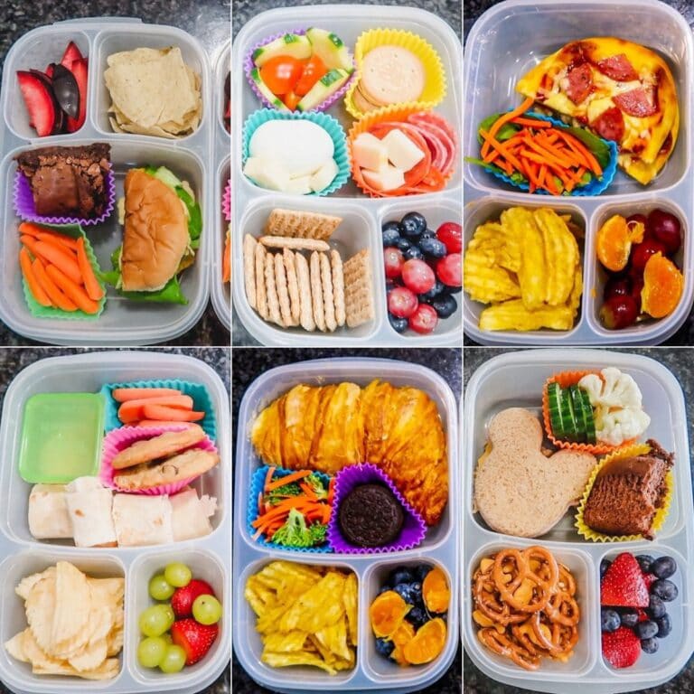 6 different school lunch ideas