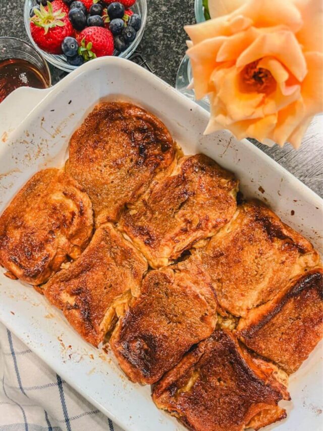 Easy Overnight Baked Creme Brulee French Toast Recipe