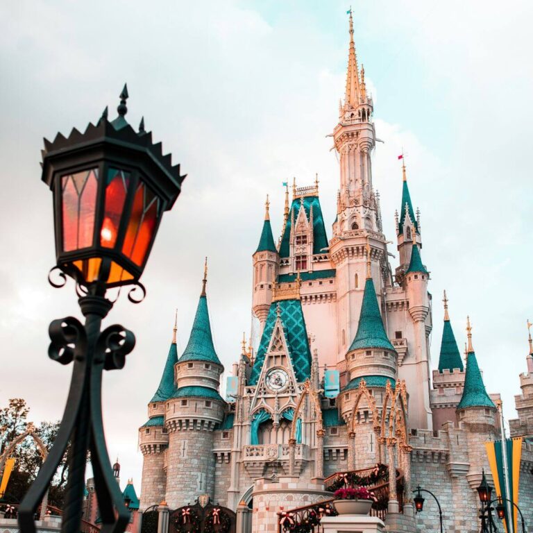 cinderella's castle at disney world.